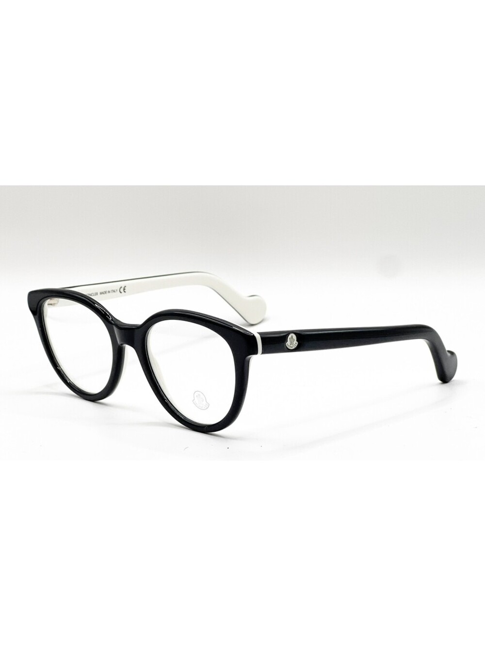 Moncler ML 5043 005 Black And White Full Rim Authentic Eyeglass Frames 50-19-140 - Picture 1 of 5
